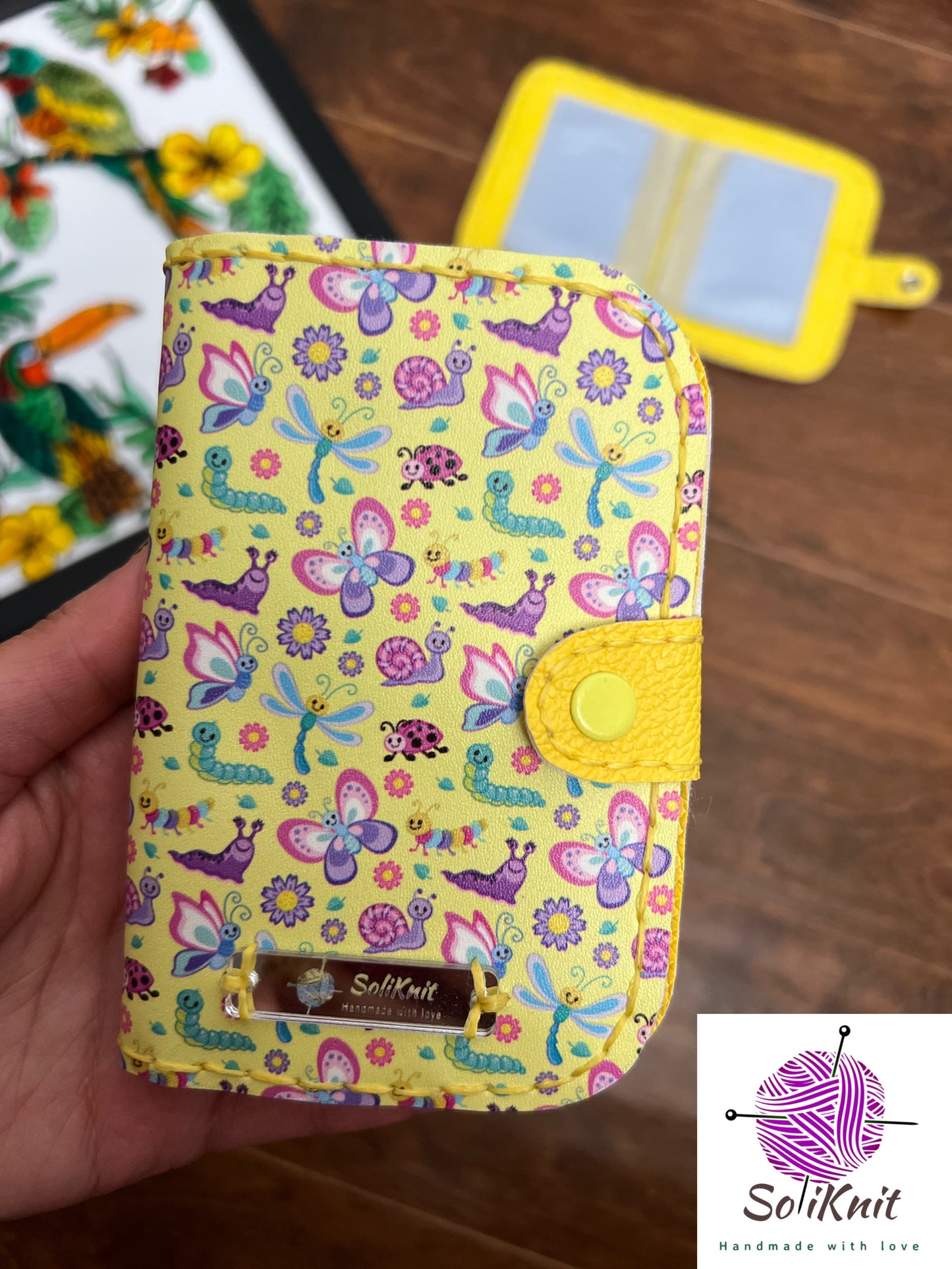 Wallet card holder ( yellow butterfly)